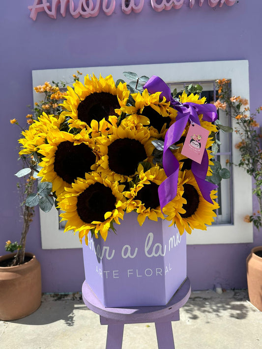 Caja maxi girasoles